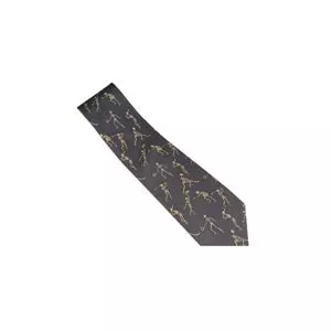 Skeletons Playing Sports Necktie, Grey - Silk W41062