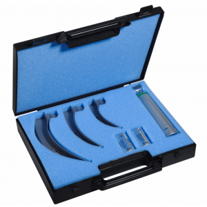 Laryngoscope box F / O, 3 blades Mc Intosh n2, 3.4 and 1 Handle Holtex