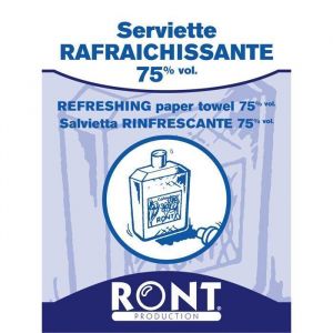 Refreshing paper towel 75% vol Ront 23050, 100 pieces pack