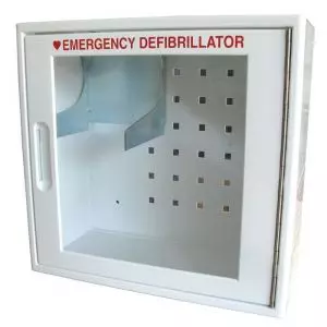 Defibrillator Def-I Colson storage cabinet with alarm