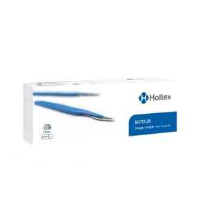 Disposable scalpel Holtex, Box of 10, n10