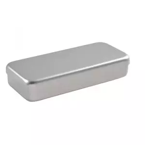 Box - gray aluminum Holtex