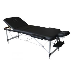 Folding Massage Table in 3 parts Mediprem Eco Pro Alu Black