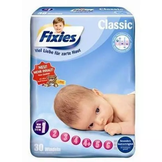 180 baby diapers Fixies Newborn (2-5 kg)