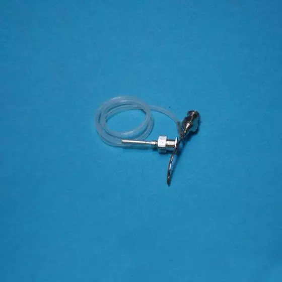 Bonnet Cannula , dual stream for washing and aspiration, angled Holtex