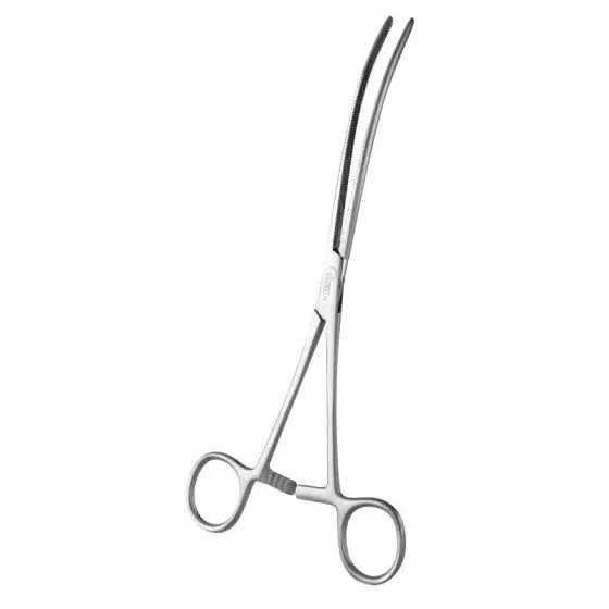 Pliers clamp Dean, intestinal, curved, 18 cm holtex
