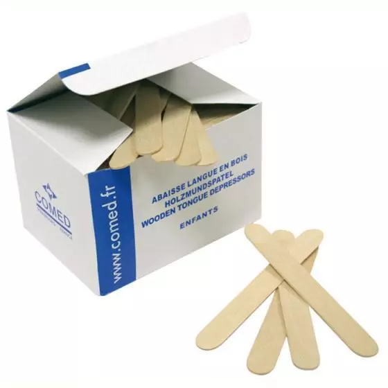 Tongue-blade, Child Box of 250 comed