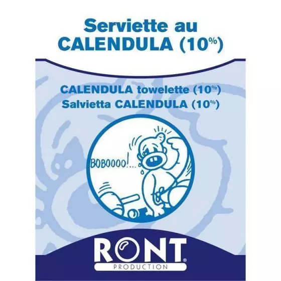 Calendula towelette Ront, 100 pieces pack