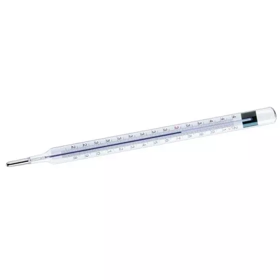 Glass thermometer without mercury,  hypothermic Comed