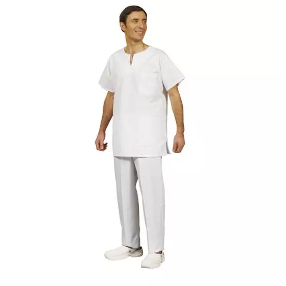 Unisex medical tunic Tadou white Mulliez
