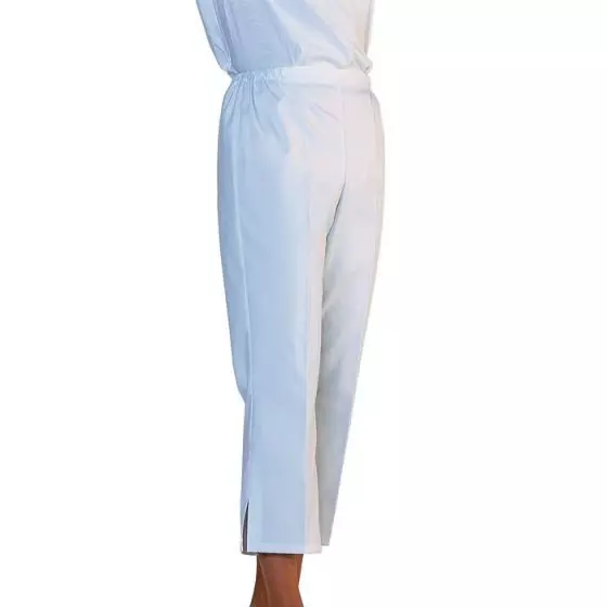 Woman's medical trousers white plume Mulliez