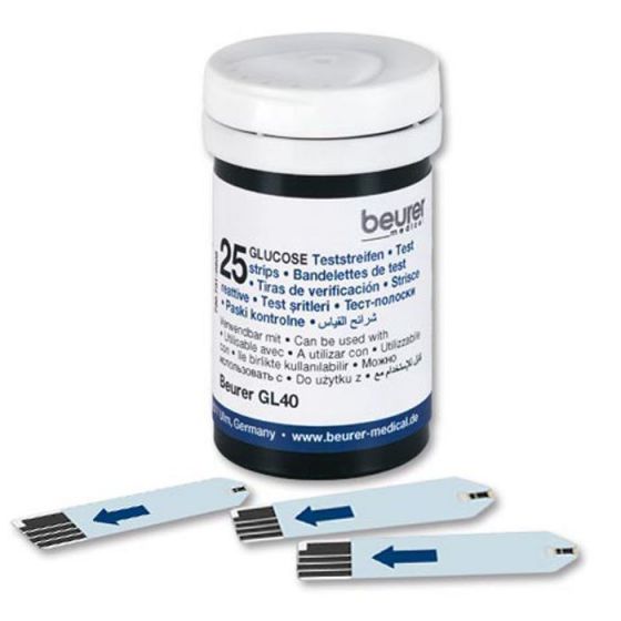 50 test strips for use with the GL40 Beurer 