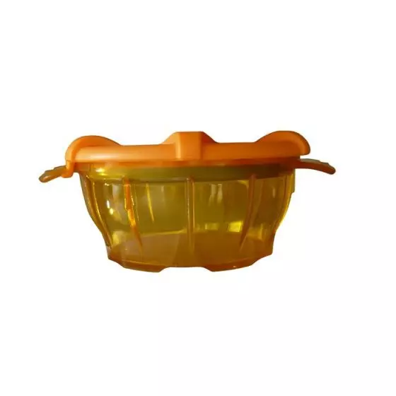 Polycarbonate bowl with orange lid thermodynamic Holtex