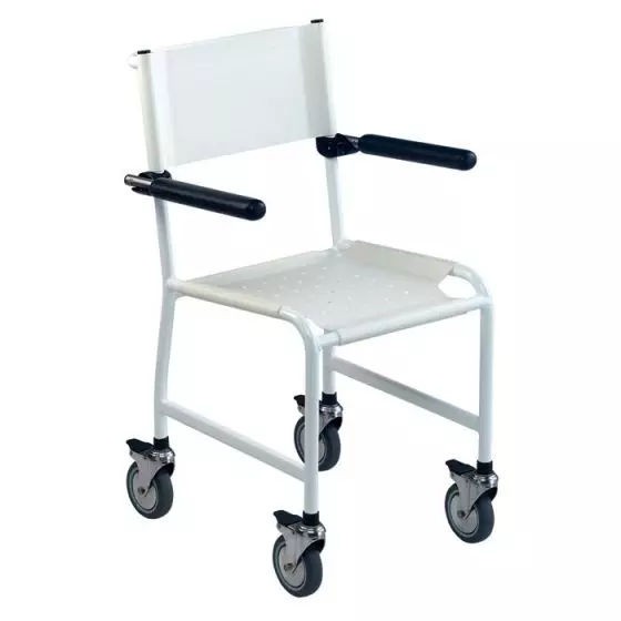 Revato Invacare shower chair with white soft base