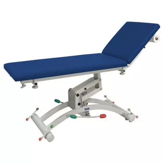 Examination couch Hydraulic height adjustment Hydro Promotal upholstery flat 