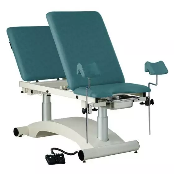 Examination couch with electric height adjustment, 3 sections Carina Ovalia -Amazone / Carina