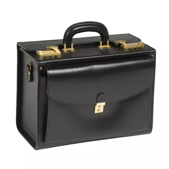 Leather Home Care briefcase Black Deboissy