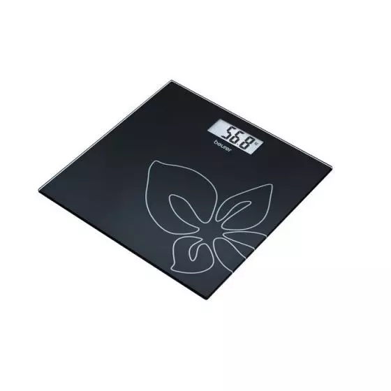 Glass scale - DesignLine Black Flower Beurer GS27