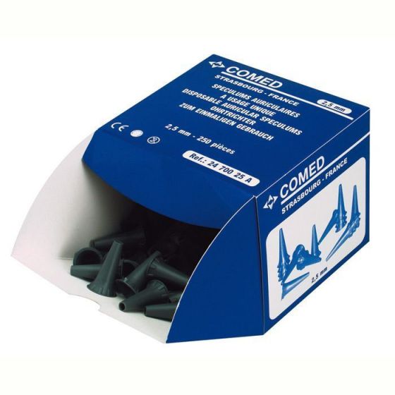 Bag of 1000 gray 2.5 mm ear specula for £24.66 Girodmedical