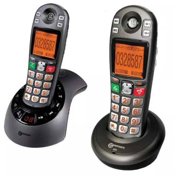Geemarc Amplidect 285 twin amplified cordless telephone