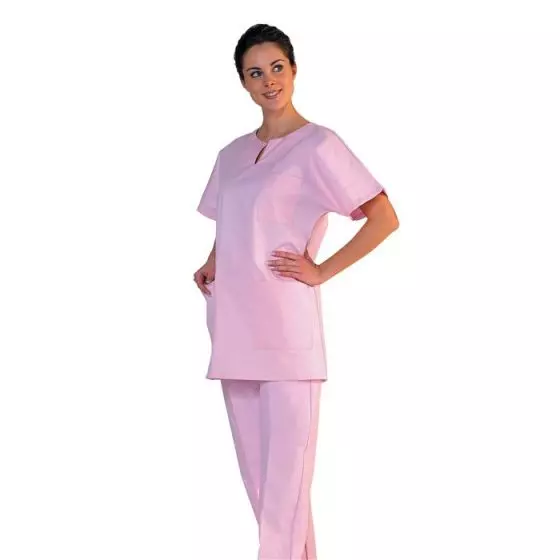 Unisex medical tunic Tadou pink Mulliez