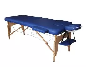 Folding Wood Massage Table in Blue EcoPro Mediprem