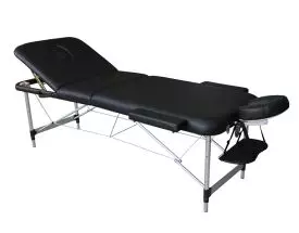 Folding Massage Table in 3 parts Mediprem Eco Pro Alu Black