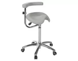 Ecopostural DERBY stool with chromium-plated base and backrest Ecopostural S5673