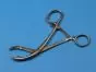 Forceps Verbrugge, gearbox, sharp jaws, angled, 15 cm Hotlex