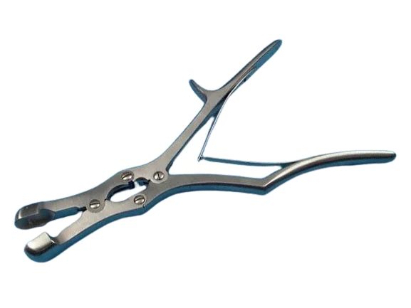 Gouge forceps Sauerbrck, 4 joints, right, 30 cm, 19 mm jaw Holtex