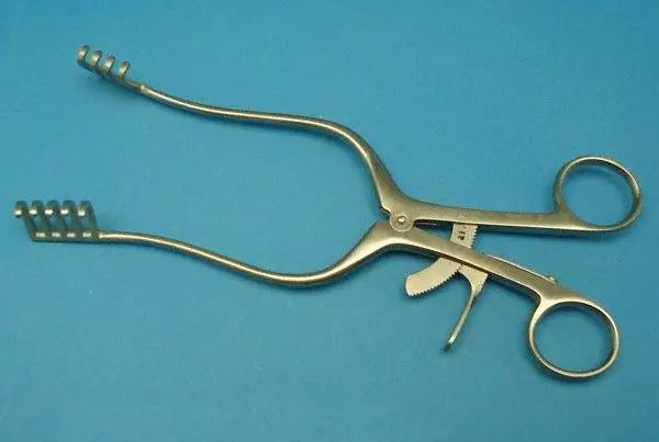 Retractor Travers, 21 cm, 5 x 4 claws Holtex