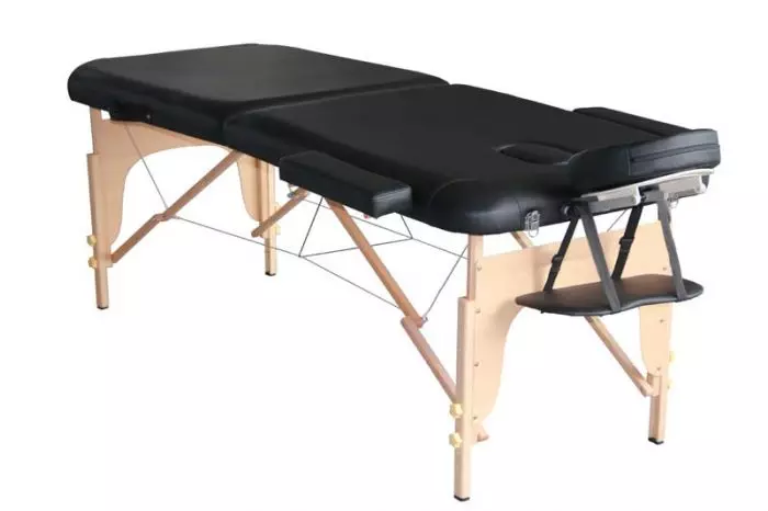  Mediprem Eco Pro Black Wooden Folding Massage Table