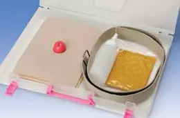 Stoma Care Training Model II with case and Simulated Stool W60910